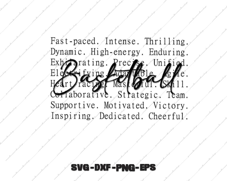 Basketball Words Svg, Sporty Mom Png Digital Files - Etsy