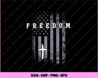 Drapeau américain grunge et fichiers numériques de liberté de famille de foi croisée Svg, Png