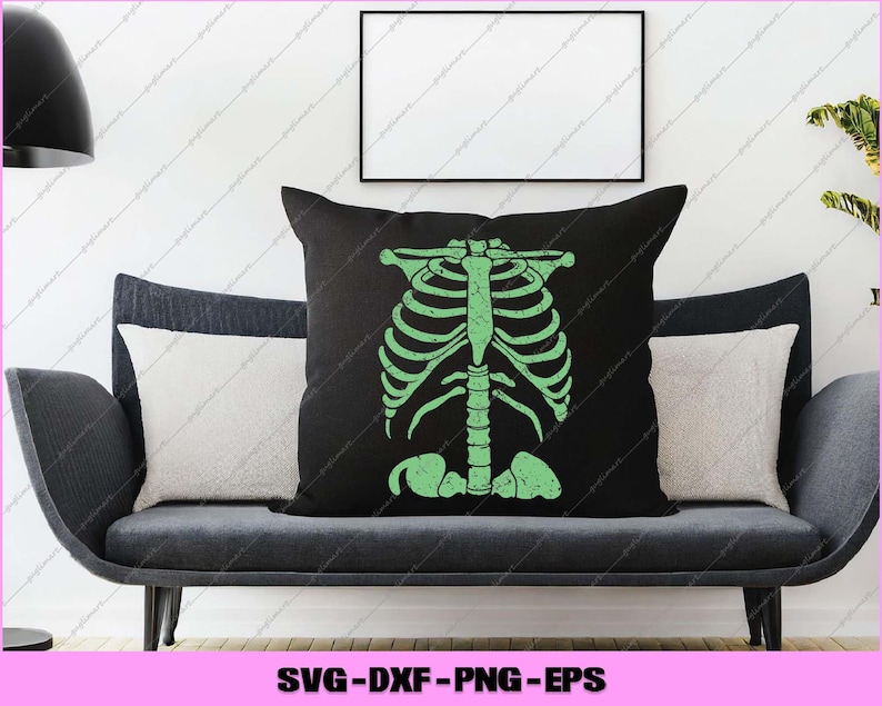 Halloween Costume Rib Cage Anatomy Skeleton Bones Svg, Png Digital ...