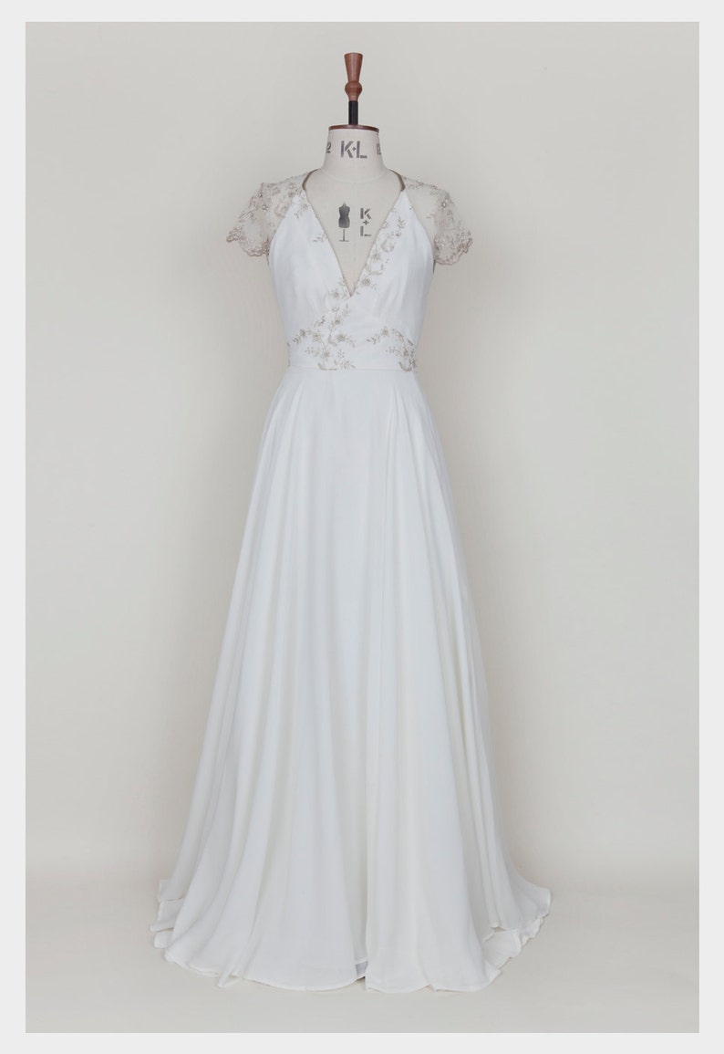 Lucille 1940's inspired Bridal Gown. image 2