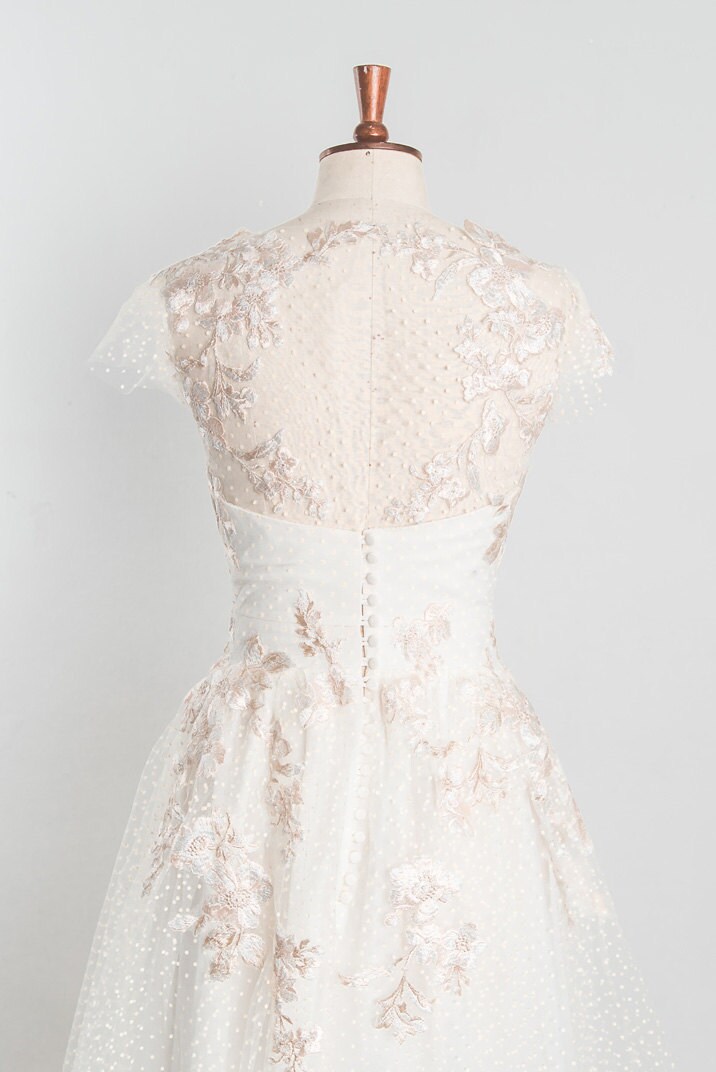 ★GANISONG★ Bridal Rosy Blossom Dress_white 가니송]Bridal Rosy Blossom Dress_white