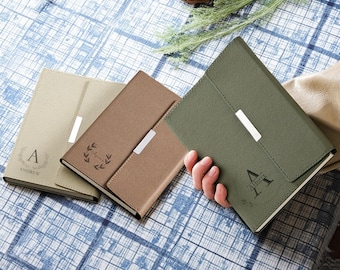 Gepersonaliseerde leren dagboek, gegraveerd leren dagboek, aangepast dagboek, aangepast leren dagboek, notitieboekjecadeau, aangepast notitieboekje