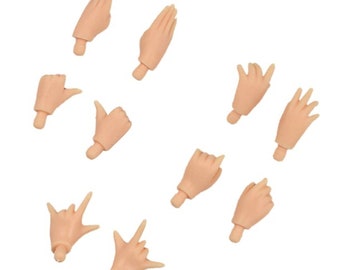 Nine Pair of White Alternate Blythe Hands for Customization