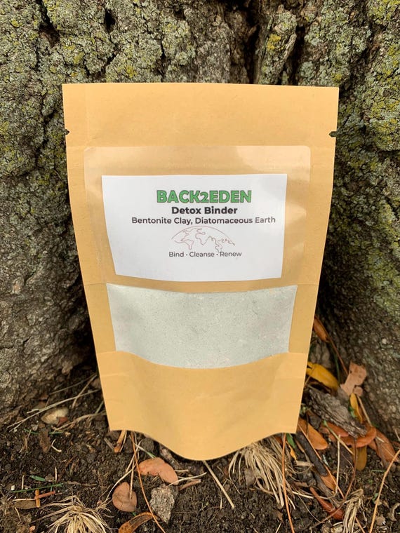 Parasite Cleanse Support Detox Binder Powder: Bentonite Clay, Diatomaceous Earth Food Grade