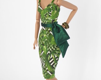 Vestido "Fiesta Tropical" para Poppy y Barbie (ver descripción)