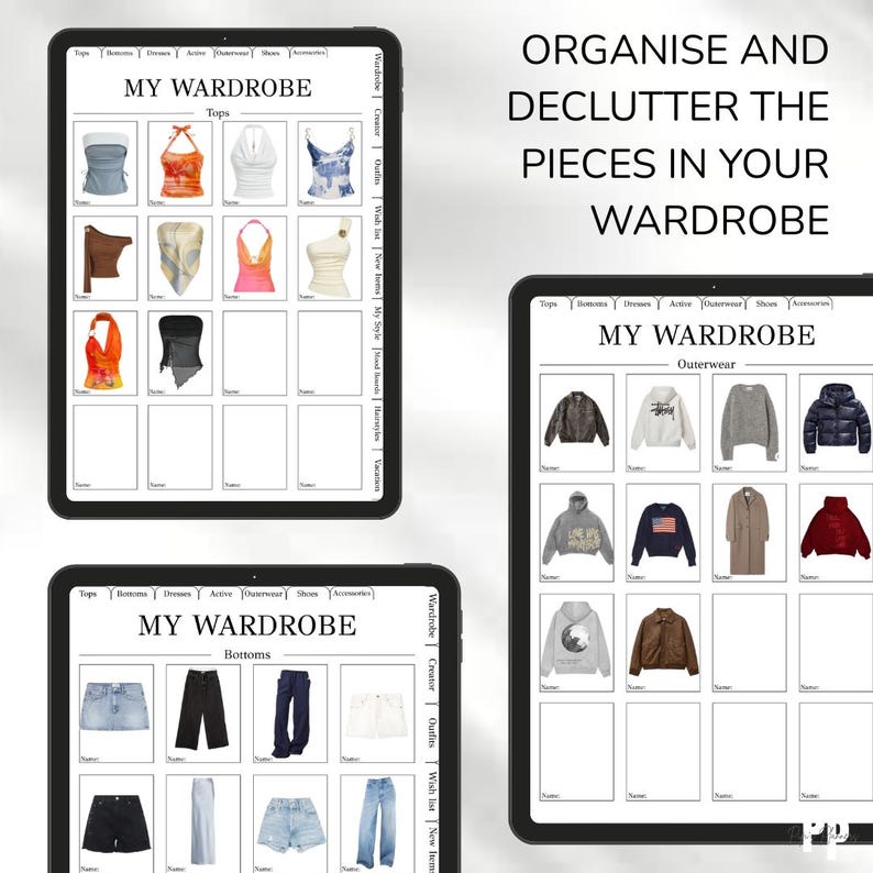 Aménagement numérique pour garde-robe | Créateur de tenues, guide de style (téléchargement PDF) image 3