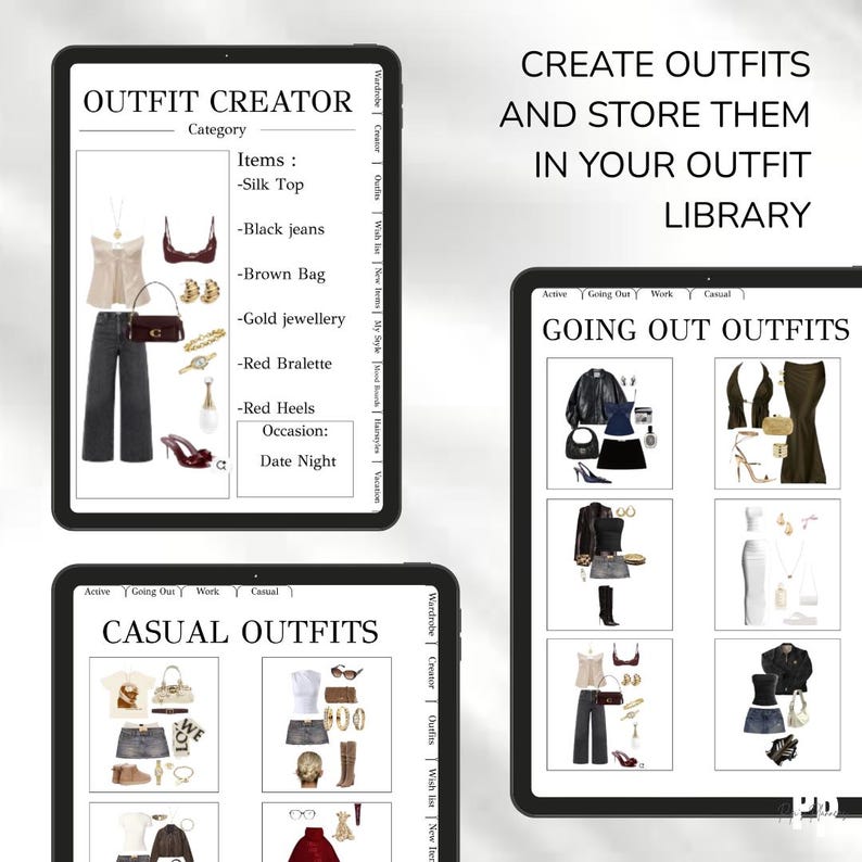 Aménagement numérique pour garde-robe | Créateur de tenues, guide de style (téléchargement PDF) image 5