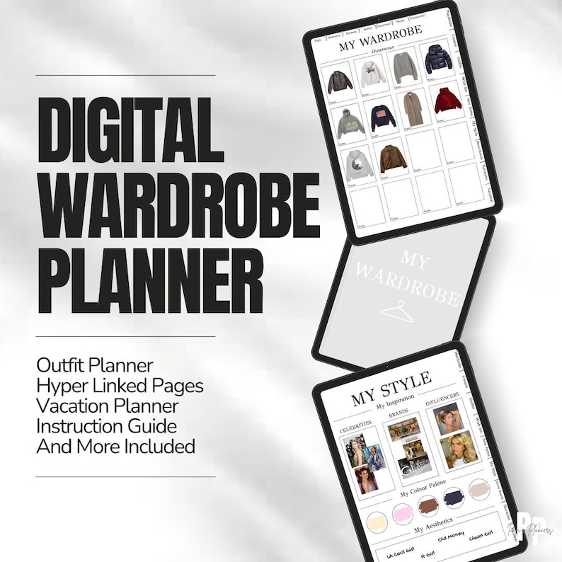 Aménagement numérique pour garde-robe | Créateur de tenues, guide de style (téléchargement PDF) image 1