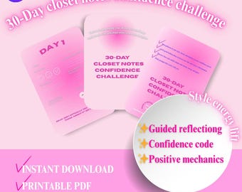 30-Day closet notes confidence challenge