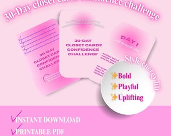 30-Day closet cards confidence challenge
