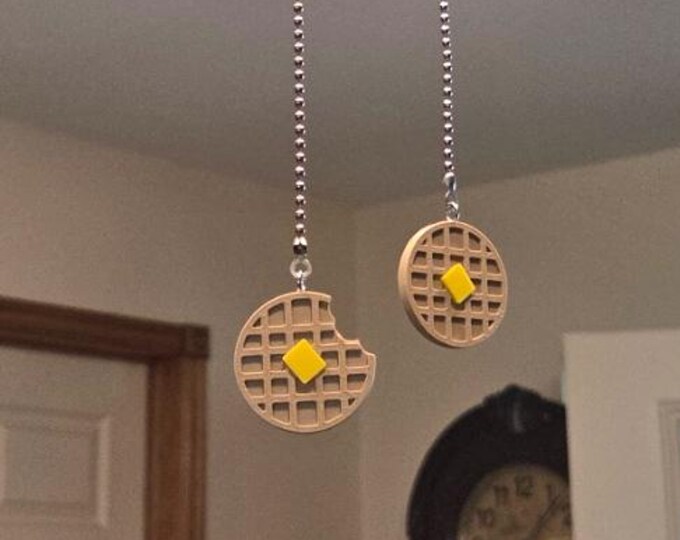 Buttered Waffle Ceiling Fan Pulls - Unique Kitchen Gift for Cooks d1