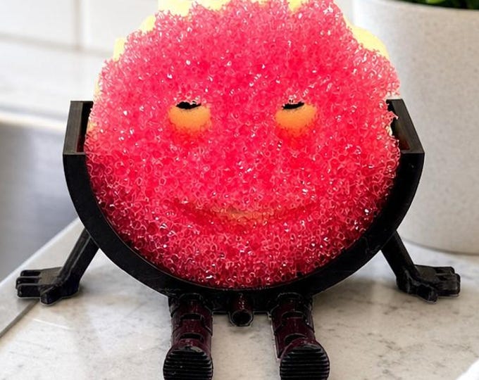 Scrub Sponge Holder Kitchen Decor Funny Christmas or Hostess Gift