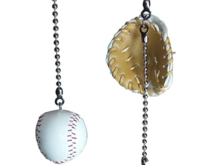 Fan Pulls Light Woodenandroydstudio Deluxe Baseball Bat Glove Ceiling Fan Pull Set Practical Gift Coach