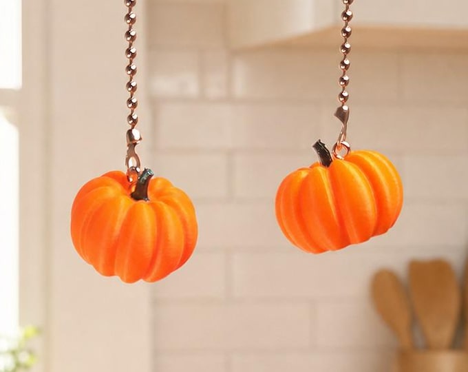 Pumpkin & Jack-o'-lantern Fan Pull - Fun Kitchen Decor for Housewarming or Wedding Gift Halloween Decoration d5