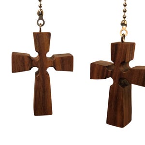 Celtic Cross Ceiling Fan Pulls - Unique Handmade Rustic Decor for Housewarming, Pastor or Wedding Gifts d1