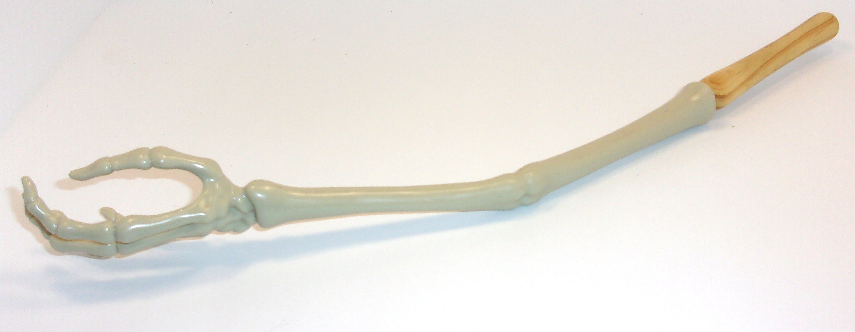 Skeleton Hand Back Scratcher with hand turned pine handle