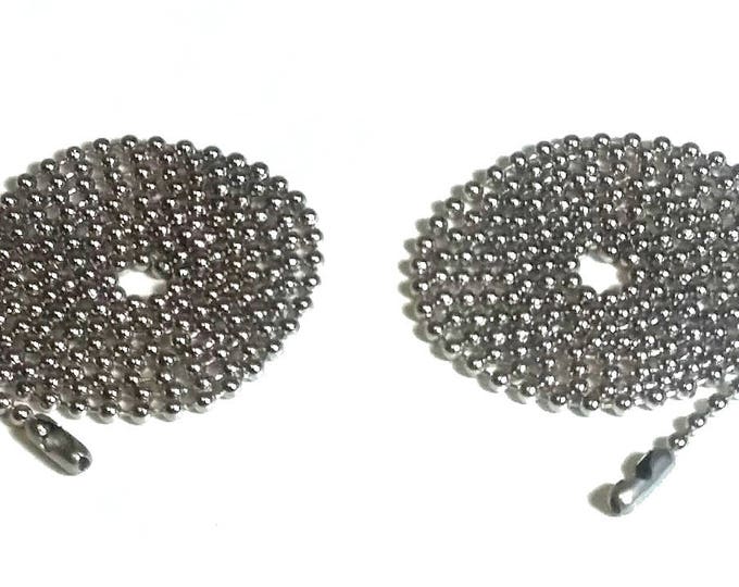 Ceiling Fan Chain Extension Kit , Ball Chain Fan or Light Pull, Necklace, Keychain