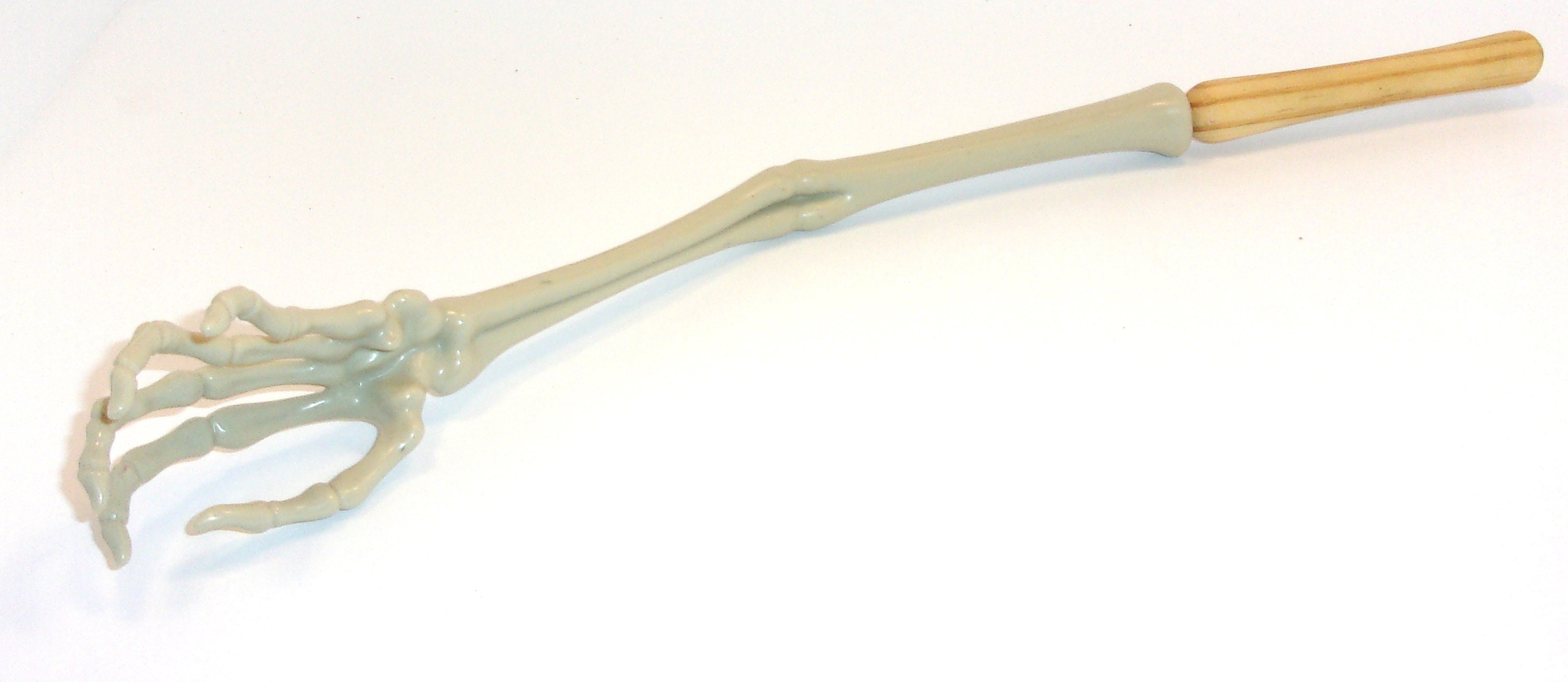 Skeleton Hand Back Scratcher with hand turned pine handle