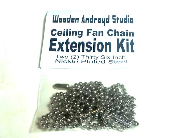 Ceiling Fan Chain Extension Kit , Ball Chain Fan or Light Pull, Necklace, Keychain