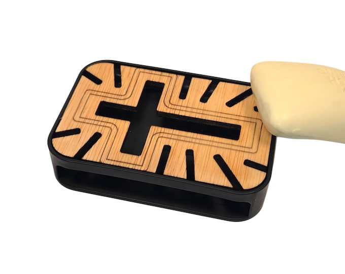Rustic Cross Design Soap Dish - Perfect Gift for Any Bathroom