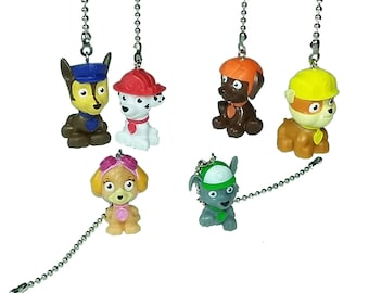 Paw Patrol© Ceiling Fan Light Pull Chain, Kids Room Decor, Nursery Decor, Paw Patrol Decor, Gift for Boys, Gift for Girls, Christmas Gift