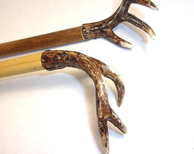 Personalized Imitation Deer Antler Back Scratcher. Laser etched back scratcher, gift for mom, gift for dad, housewarming gift, wedding gift.
