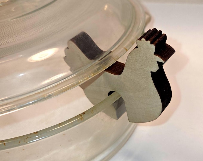 Personalized Farm Animals Pan Lid Lift & Steam Vent - Prevent Boil-overs Unique Cooking Gadget, Gift for Her, Duck Hunter, Farm Decor