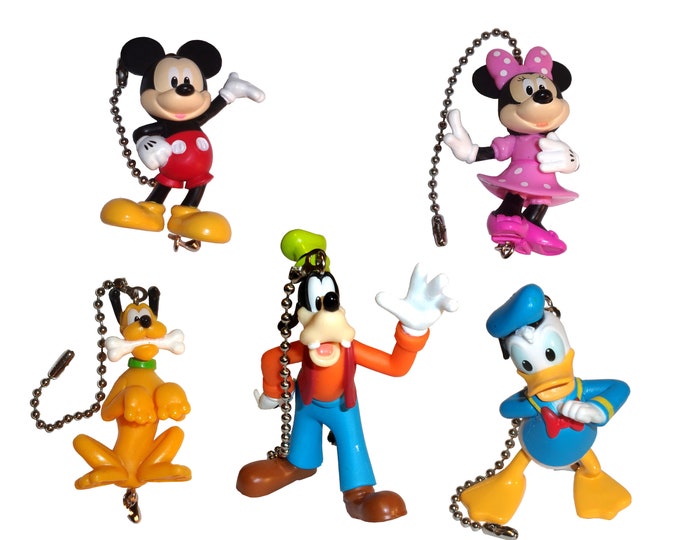 Mickey Mouse and Friends Ceiling Fan Pulls - Kids room decor, gift for child, Disney decor,