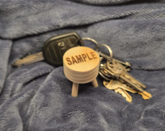 Stool Sample Keychain Keyring - Gag Gift for Doctors, Nurses, Lab Techs, Medical Professionals