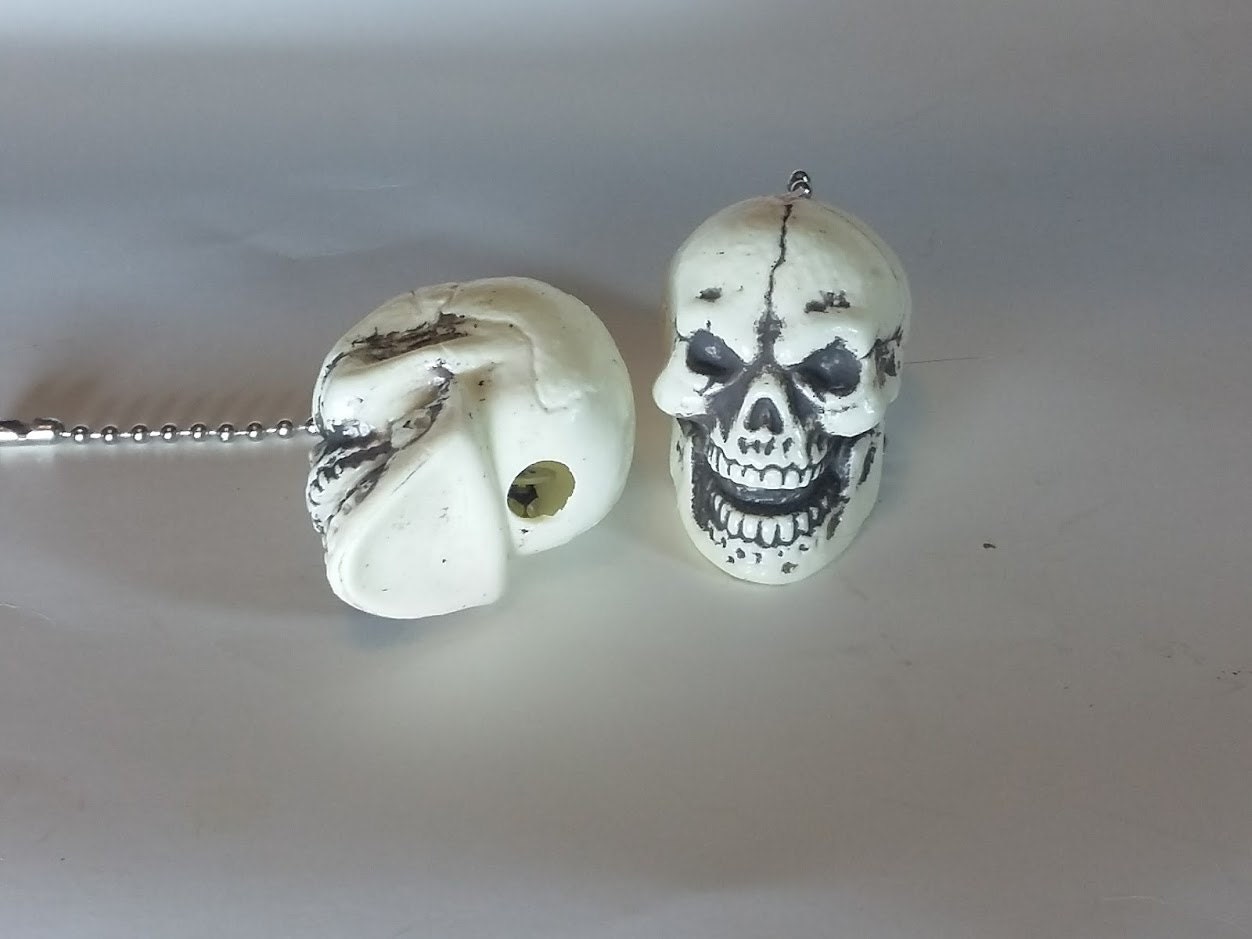 Skull Ceiling Fan Pull Chain Goth Decor Halloween