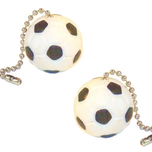 Soccer Ball Ceiling Fan Lamp Pull Chain, Coaches Gift, Gift for Kids, Soccer Gift, Kids Room Decor, Sports Decor, Unique Christmas Gift