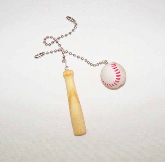 Baseball Bat Ceiling Fan Pull Set Practical Gift Sports Gift Coach Gift Gift For Kids Room Decor Graduation Gift Mancave Decor