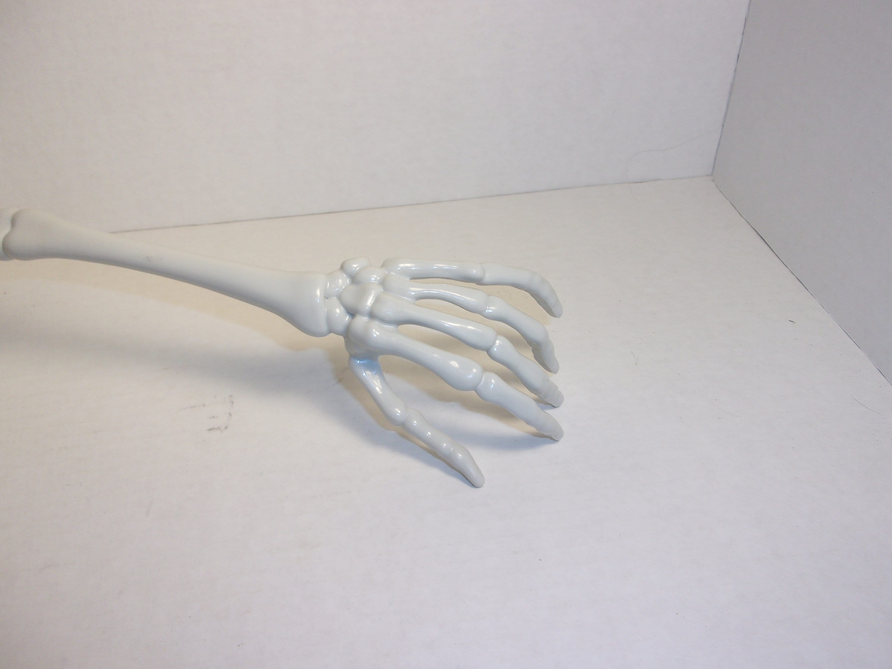 Personalized Skeleton Hand Back Scratcher with hand turned pine handle