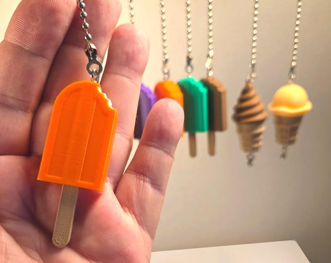 Ice Cream Fan Pulls | Cute Gift for Kids Decor Cone Ice Pop Gift for Cooks Kitchen Bedroom Decor s3
