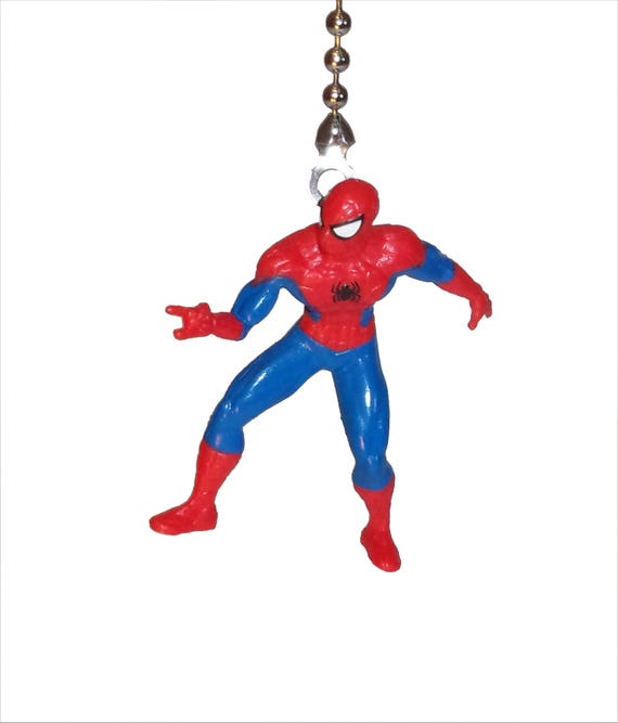 Spiderman Ceiling Fan Light Pull Gift For Boys Kids Room Decor Etsy