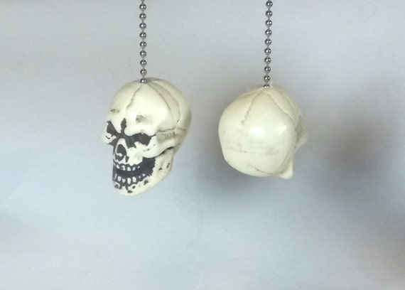 Skull Ceiling Fan Pull Chain Goth Decor Halloween Etsy