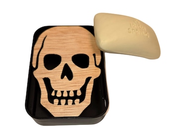 Jabonera con forma de calavera: un accesorio de baño original e idea de regalo.