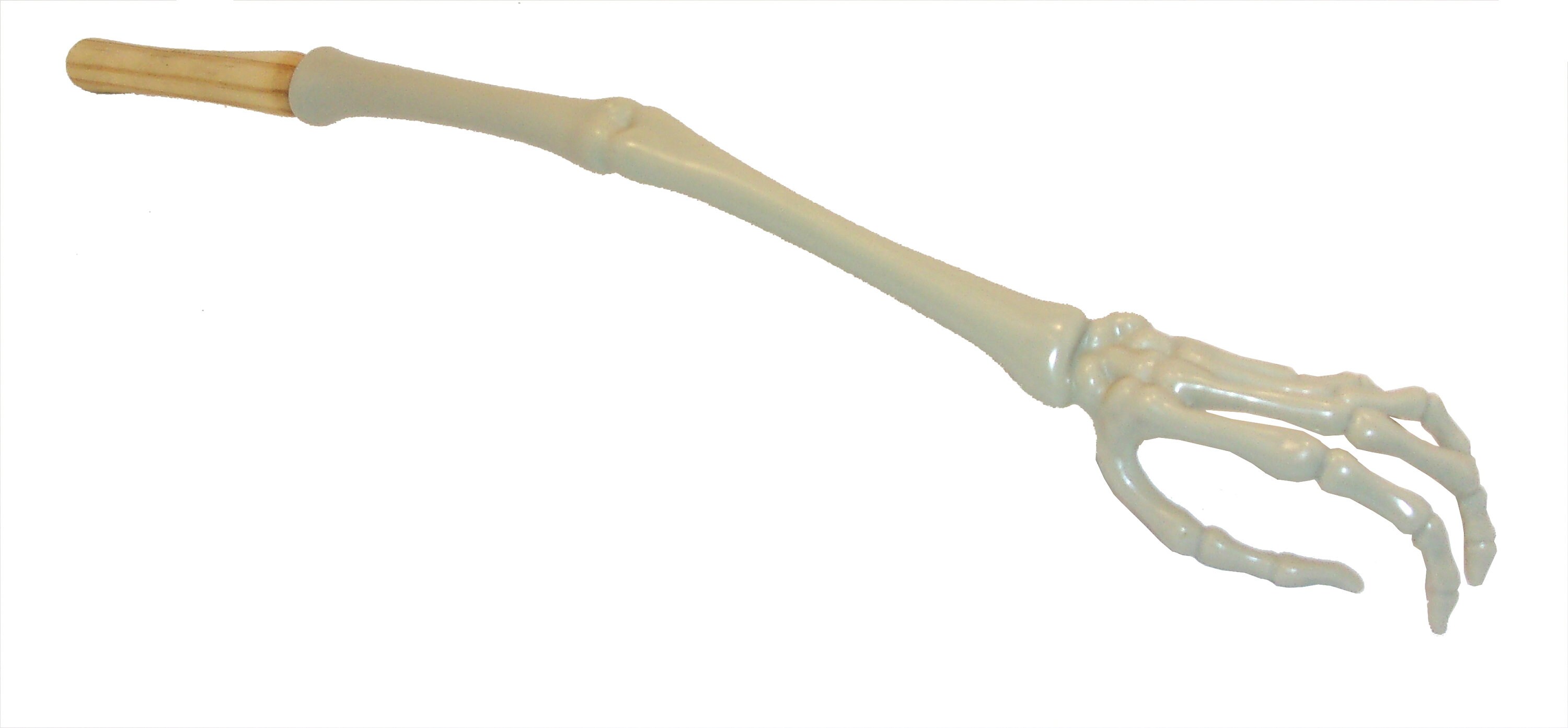 Skeleton Hand Back Scratcher with hand turned pine handle