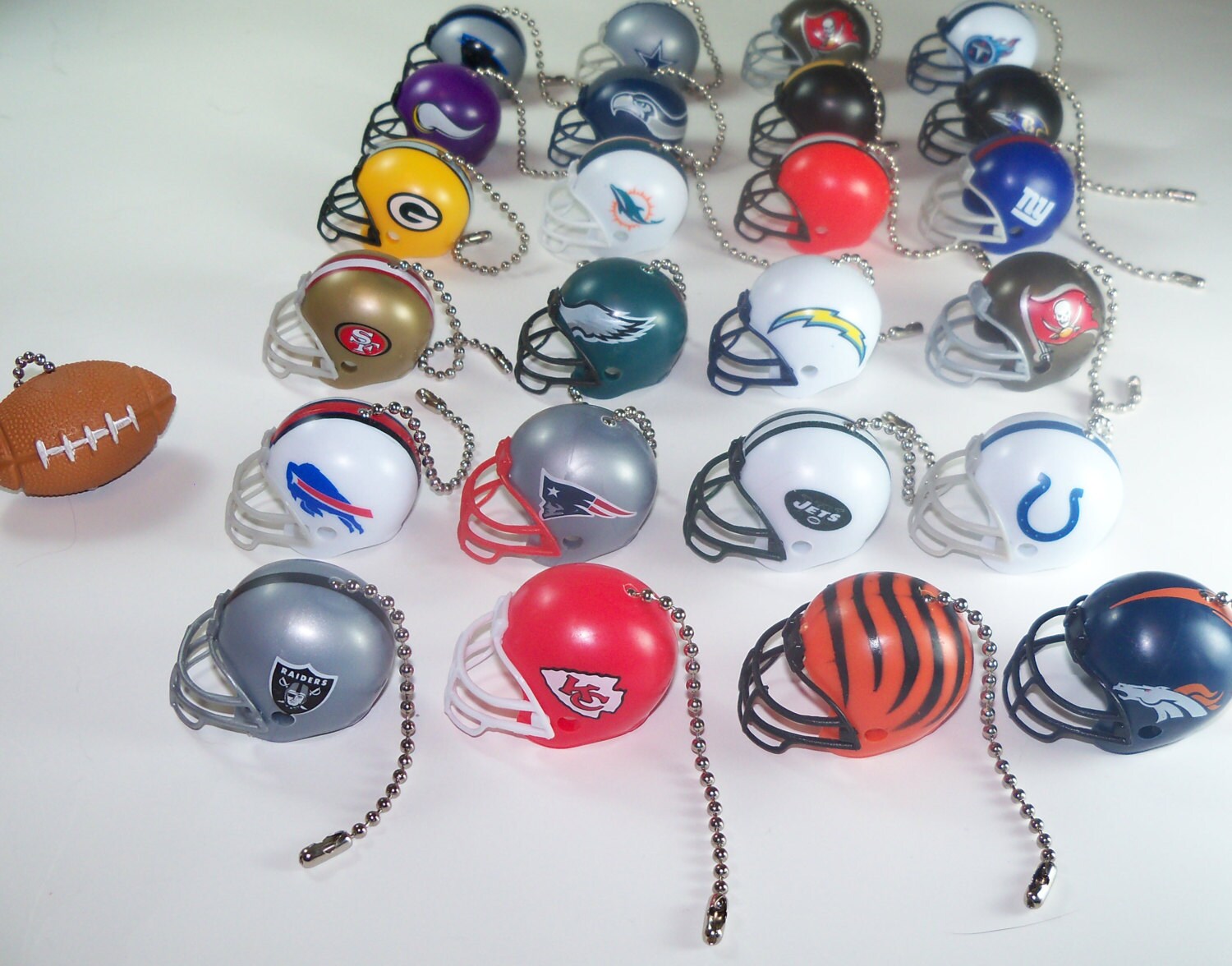 Nfl Helmet Football Ceiling Fan Pulls Practical Gift For Etsy