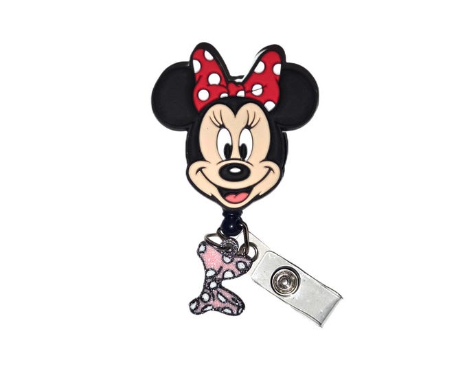 Minnie Mouse Badge Reel | Gift for Healthcare Pros Nurses & Teachers