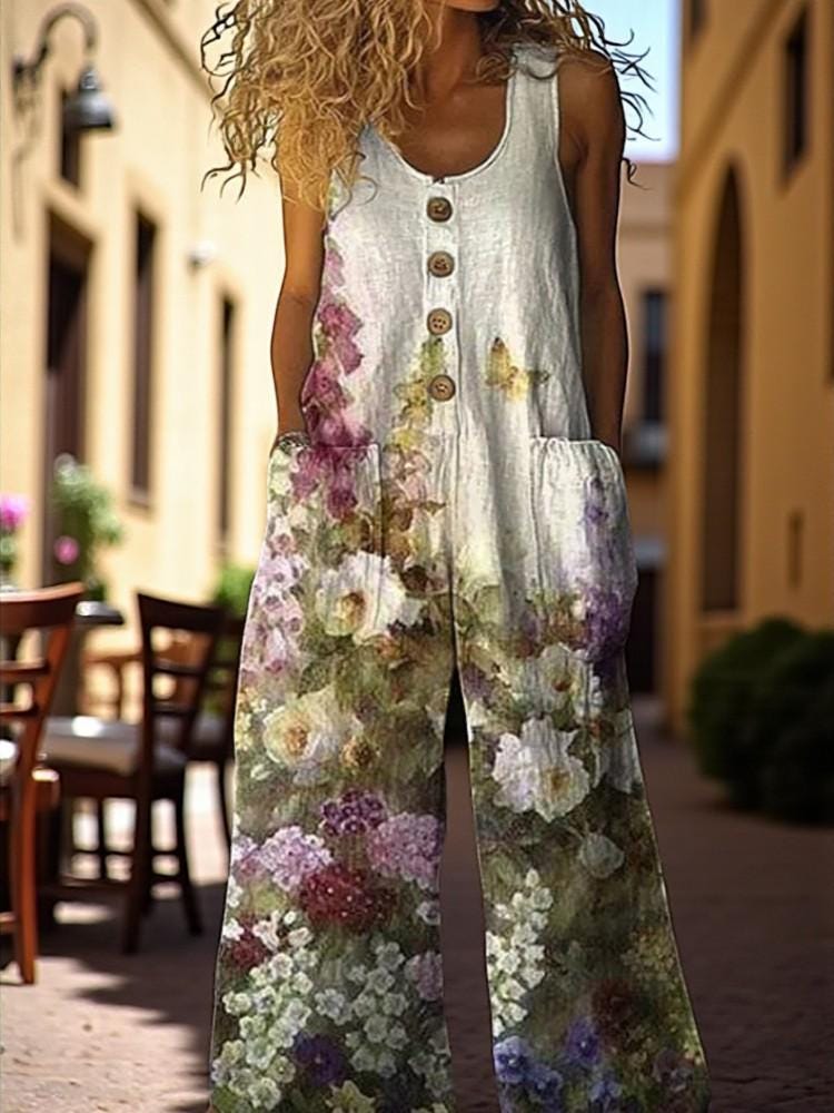 Floral Jumpsuit - Etsy