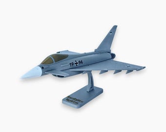 3D Printed Eurofighter Typhoon Model Kit – Aviation Gift with Display Stand