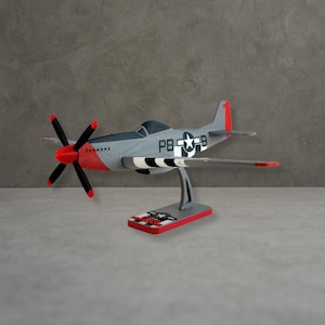 P51D Plane - 3D Printed Jet Fighter Model Kit | Collectible Aviation Gift