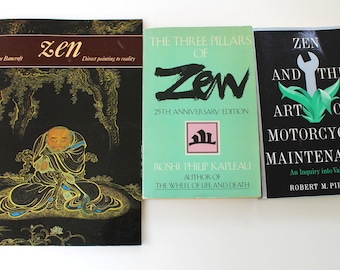Zen Paperback Book Lot of 3:Bancroft, Kapleau, Pirsig