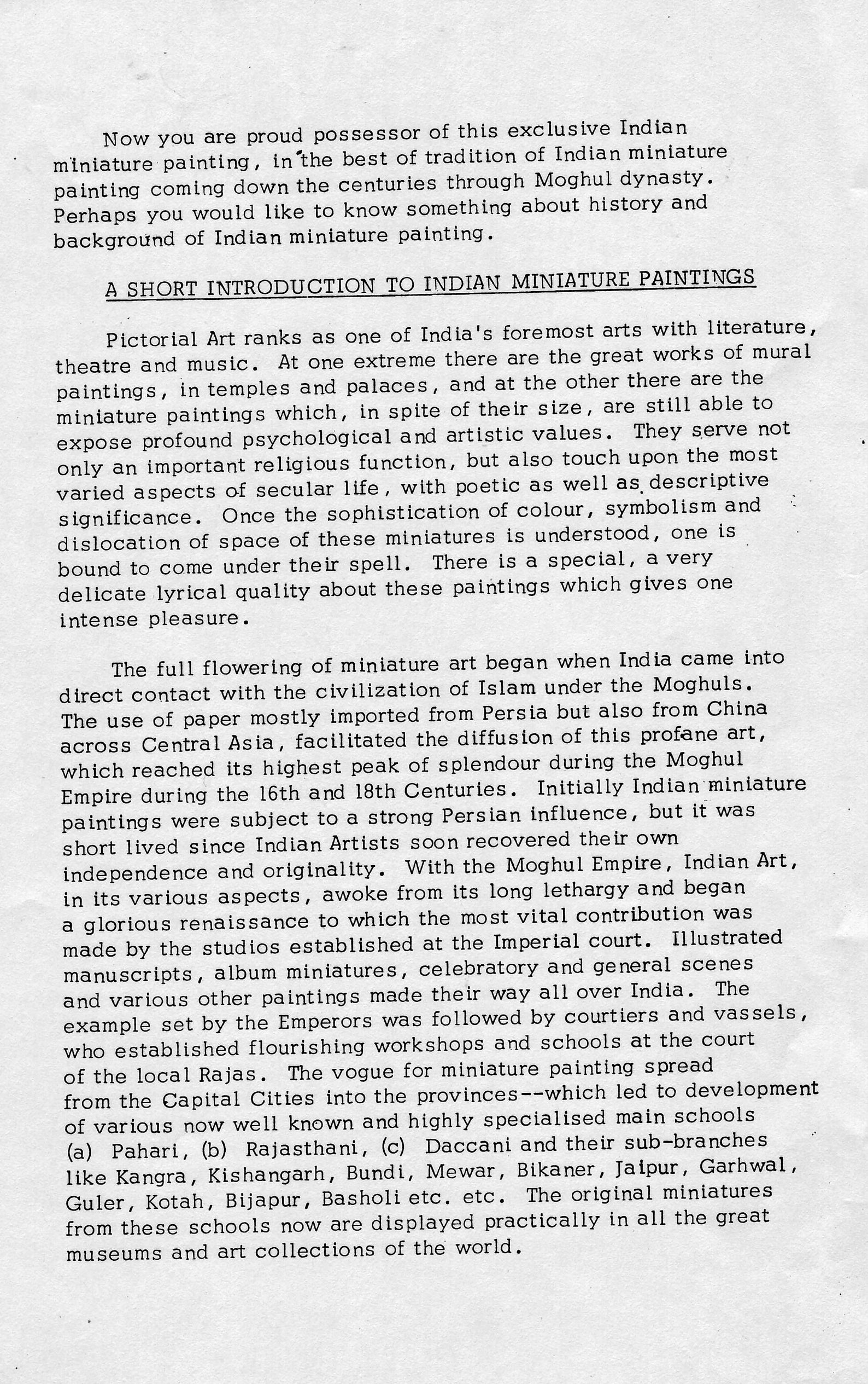 Vintage Miniature Paintings of Mughal Courtship Watercolor on Etsy