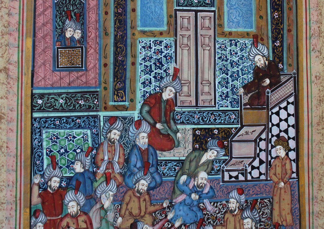 Persian Silk Paintingscandal in the Mosqueconverted Into Etsy(01)