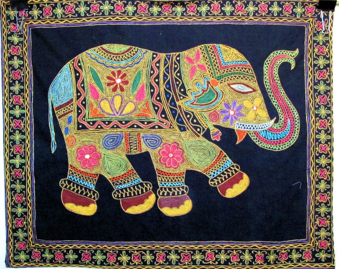 Elephant Wall Tapestry Wall Hanging by the Old Silk Route Etsy