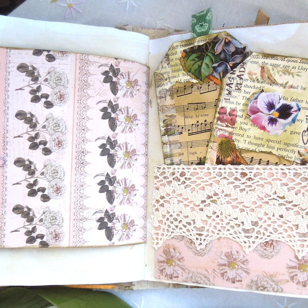 BUTTERFLY GARDEN  junk journal, photo book, diary, album, scrapbooking