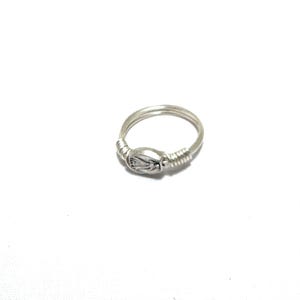 Wire Wrapped Jesus Ring - Divine Mercy Jewelry - Christian Ring
