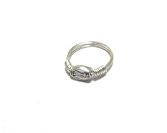 Draht Gewickelt Jesus Ring - Barmherzigkeit Schmuck